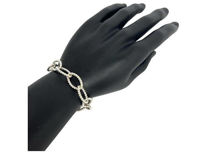Tiffany & Co Bracciale Tiffany Vintage Oval Link Twist Argento - vista 2
