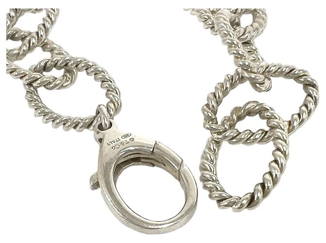 Tiffany & Co Bracciale Tiffany Vintage Oval Link Twist Argento - vista 4