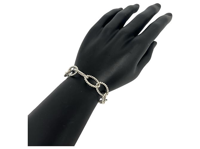 Tiffany & Co Bracciale Tiffany Vintage a maglie ovali intrecciate in Argento 925 - vista 2