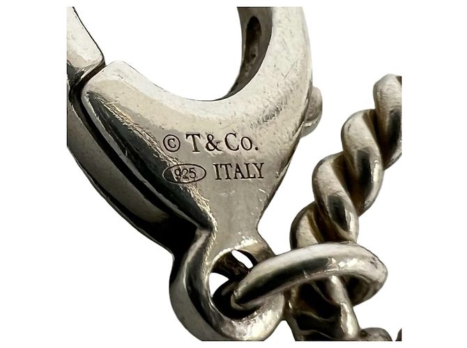Tiffany & Co Bracciale Tiffany Vintage a maglie ovali intrecciate in Argento 925 - vista 3