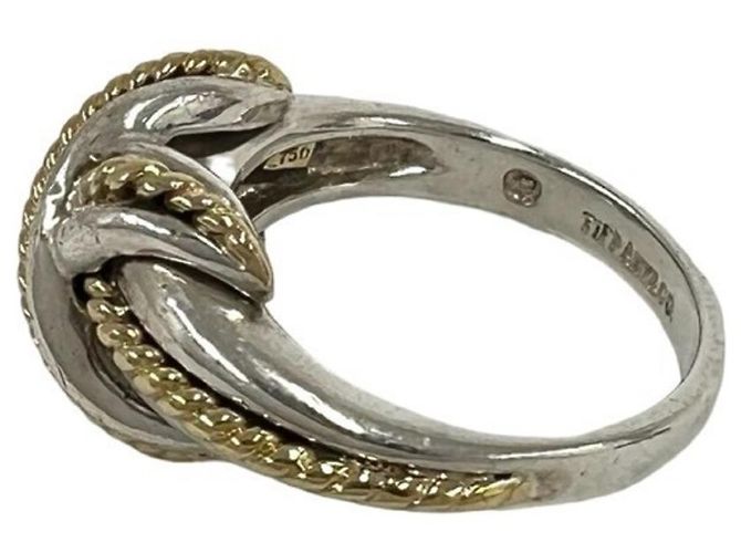 Tiffany & Co Anello Tiffany Vintage Signature Argento D'oro - vista 4