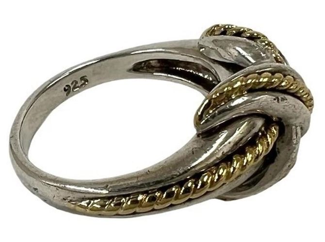 Tiffany & Co Anello Tiffany Vintage Signature Argento D'oro - vista 5