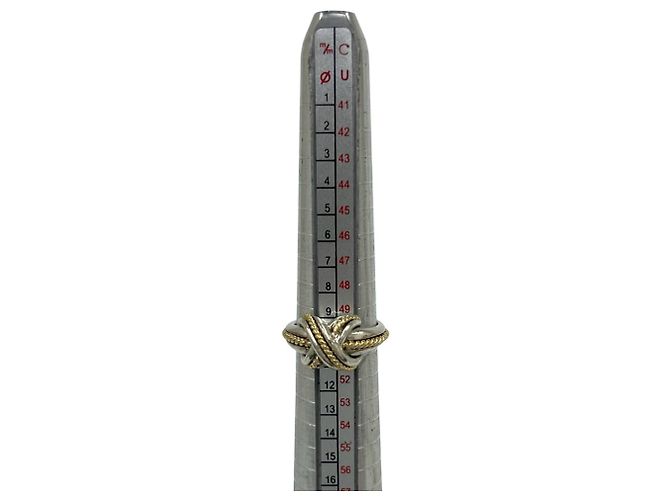Tiffany & Co Anello Tiffany Vintage Signature Argento D'oro - vista 7