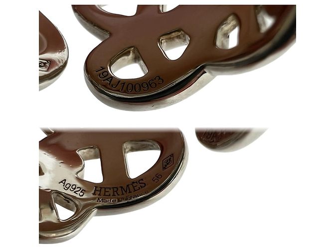 Hermès Hermes Enchainée GM Silberbandring - Ansicht 3