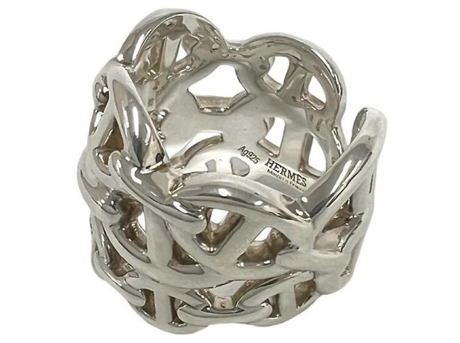 Hermès Hermes Enchainée GM Silberbandring - Ansicht 4