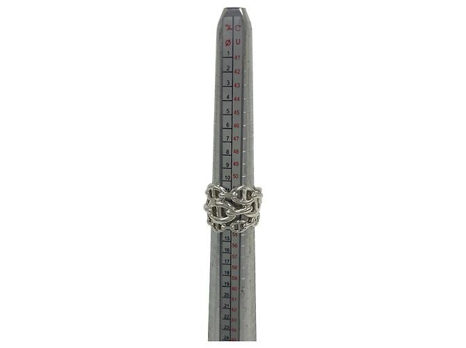 Hermès Hermes Enchainée GM Silberbandring - Ansicht 7
