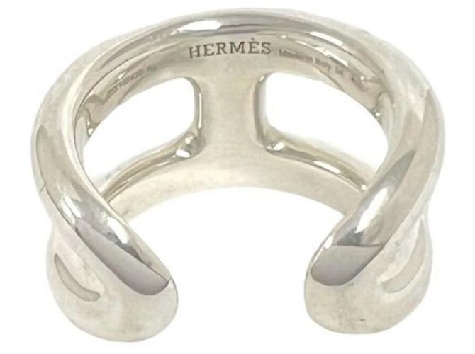 Hermès Anello Hermes Osmo's PM Silver Band Ring Argento - vista 6