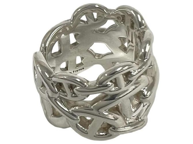 Ring Hermès Anello Hermes Enchainée GM Argento - vista 5
