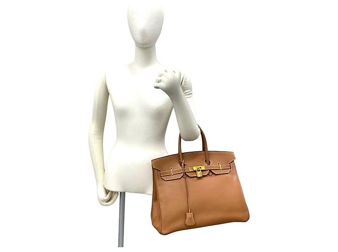 Hermès Sac à main HERMES Birkin 35 en cuir Courchevel Marron - vue 2