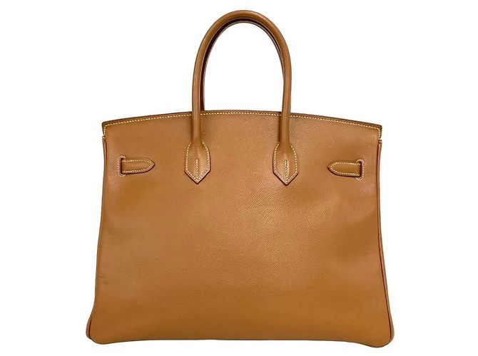 Hermès Sac à main HERMES Birkin 35 en cuir Courchevel Marron - vue 3