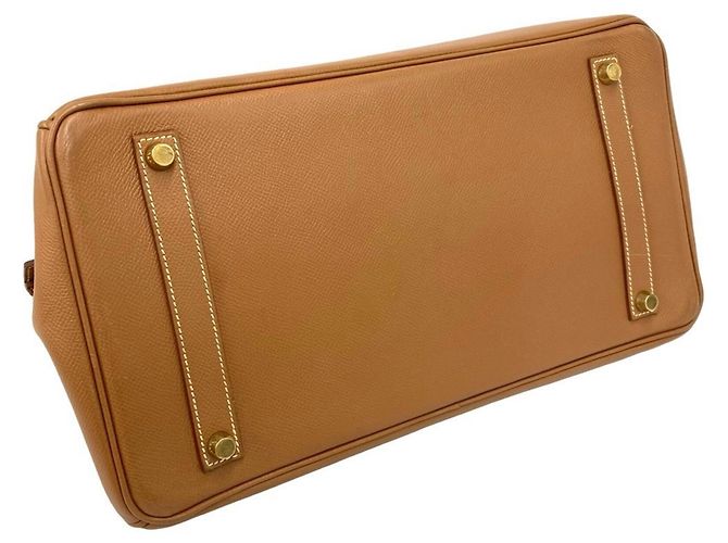 Hermès Sac à main HERMES Birkin 35 en cuir Courchevel Marron - vue 7