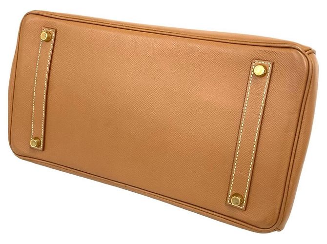 Hermès Sac à main HERMES Birkin 35 en cuir Courchevel Marron - vue 8