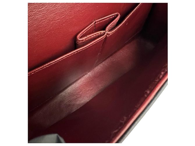 Timeless Chanel Vintage Matelassé Double Flap Schultertasche Schwarz - Ansicht 9