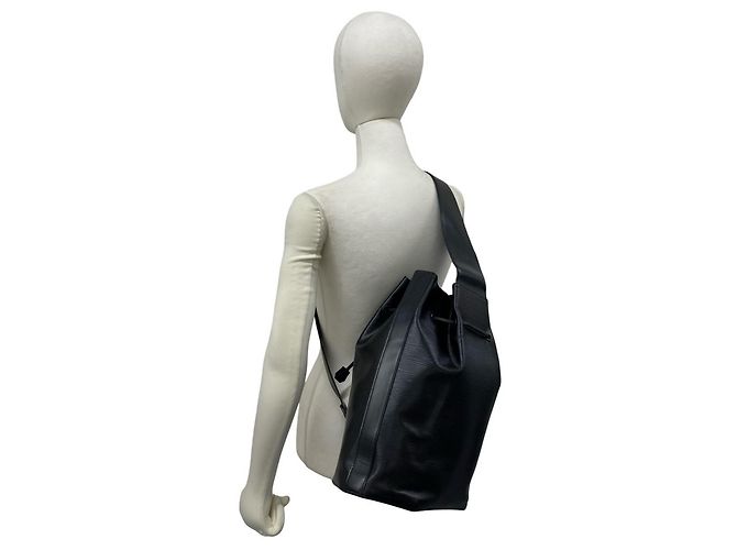 Louis Vuitton Vintage Sac aux Epi Leather Shoulder Bag Nero - vista 2