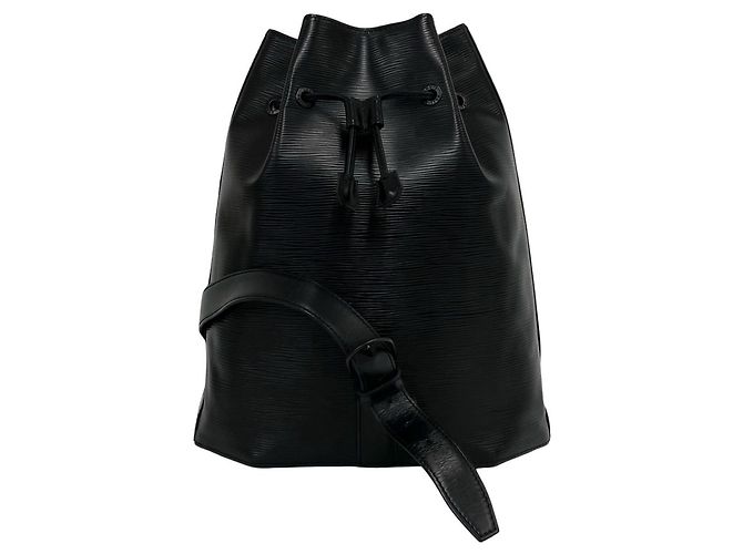 Louis Vuitton Vintage Sac aux Epi Leather Shoulder Bag Nero - vista 3