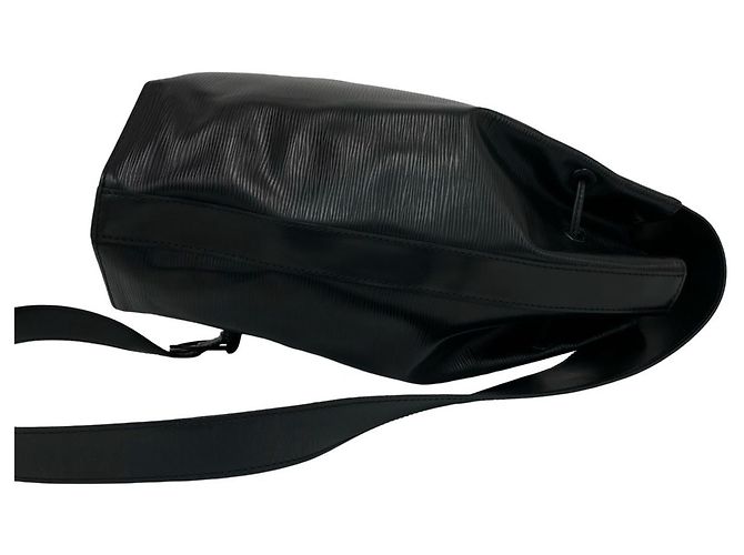 Louis Vuitton Vintage Sac aux Epi Leather Shoulder Bag Nero - vista 6