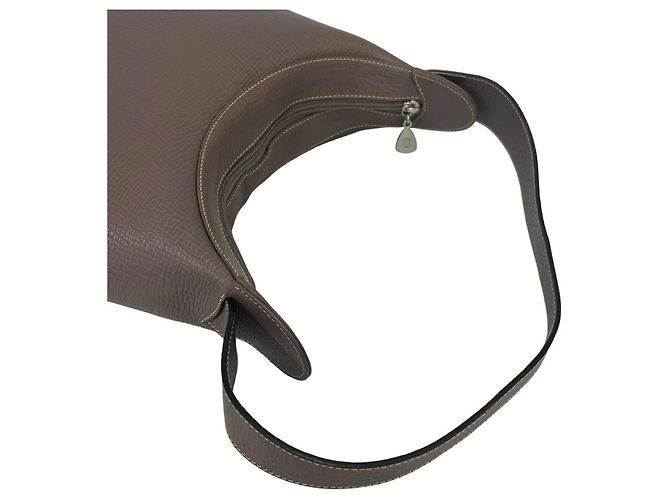 Loewe Vintage Logo Hardware Lederschultertasche Braun - Ansicht 4