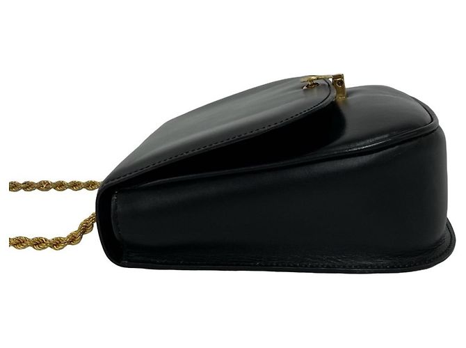 Céline Borsa a tracolla in pelle Celine Triomphe Logo Nero - vista 5