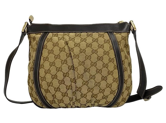 Gucci Abbey Logo Hardware Schultertasche Braun - Ansicht 3