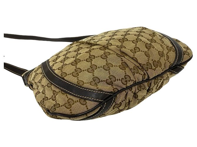 Gucci Abbey Logo Hardware Schultertasche Braun - Ansicht 7