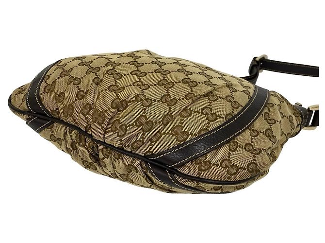 Gucci Abbey Logo Hardware Schultertasche Braun - Ansicht 8