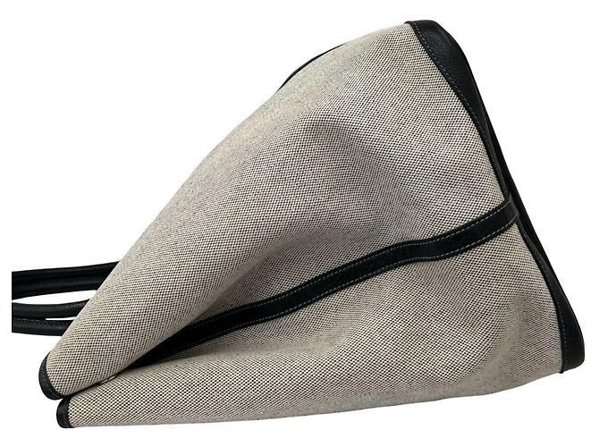 Hermès Borsa Tote Hermes Garden Party GM Marrone Nero - vista 5