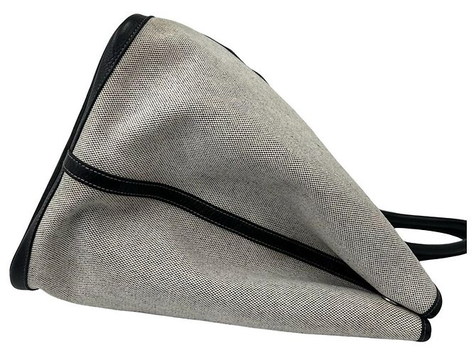 Hermès Borsa Tote Hermes Garden Party GM Marrone Nero - vista 6