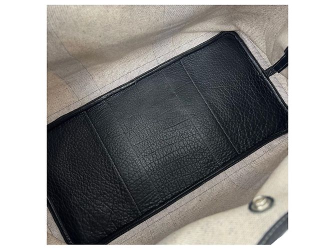 Hermès Borsa Tote Hermes Garden Party GM Marrone Nero - vista 9