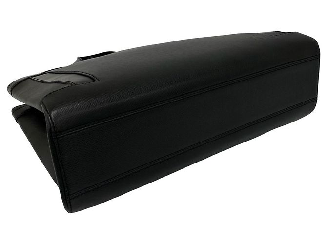 Borsa business LOUIS VUITTON Kasbek PM in pelle Taiga Nero - vista 7
