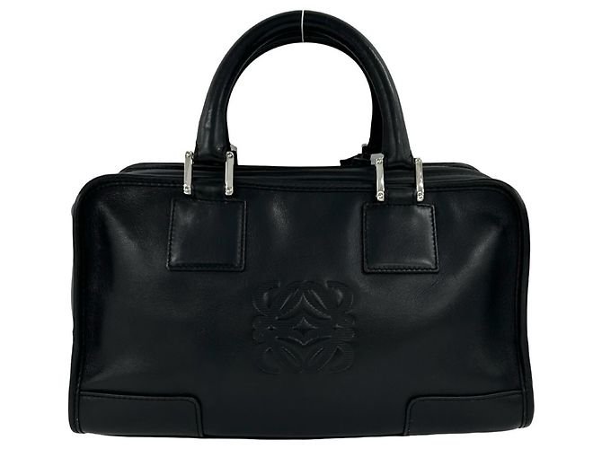 Loewe Amazona 28 Anagram Logo Lederhandtasche Schwarz - Ansicht 3