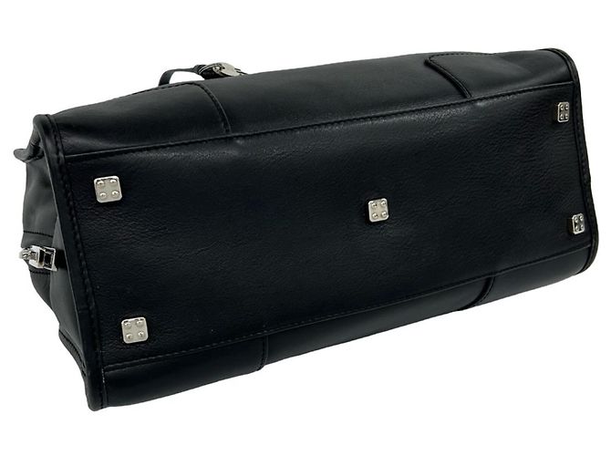 Loewe Amazona 28 Anagram Logo Lederhandtasche Schwarz - Ansicht 7