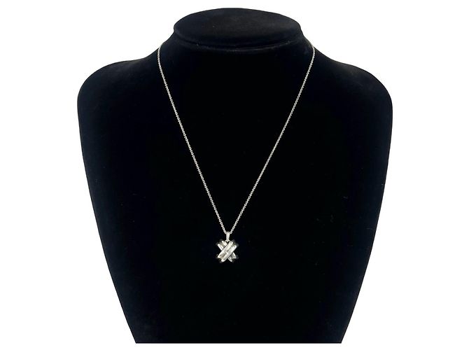 Tiffany & Co Collana Tiffany Vintage Signature in Argento 925 - vista 2