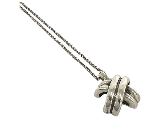 Tiffany & Co Collana Tiffany Vintage Signature in Argento 925 - vista 4