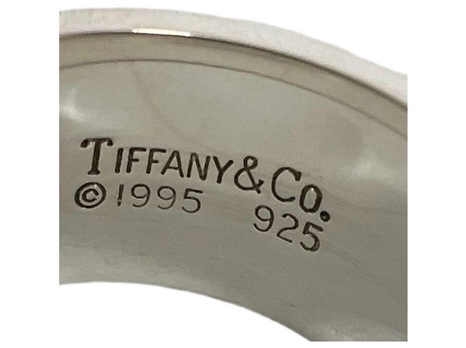 Tiffany & Co Tiffany Grooved Double Line Ring Silber - Ansicht 3
