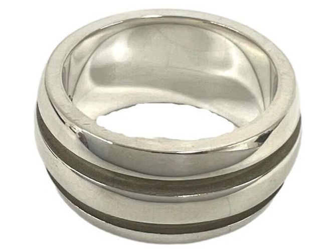 Tiffany & Co Tiffany Grooved Double Line Ring Silber - Ansicht 5