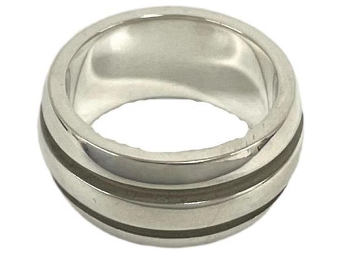 Tiffany & Co Tiffany Grooved Double Line Ring Silber - Ansicht 6