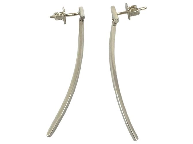 Tiffany & Co Orecchini Tiffany T Wire Bar Argento - vista 4