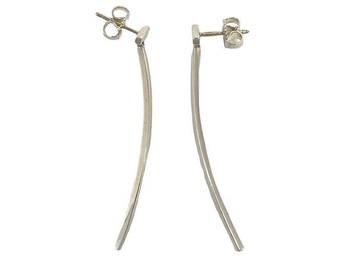 Tiffany & Co Orecchini Tiffany T Wire Bar Argento - vista 5