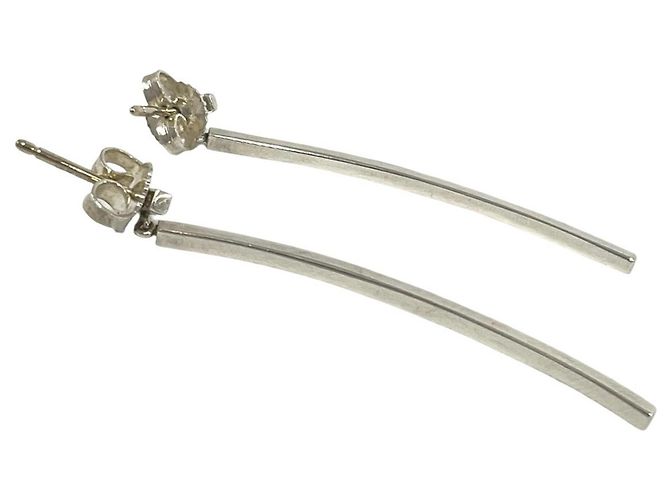 Tiffany & Co Orecchini Tiffany T Wire Bar Argento - vista 6