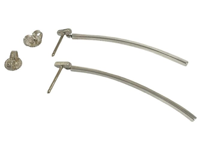 Tiffany & Co Orecchini Tiffany T Wire Bar Argento - vista 7
