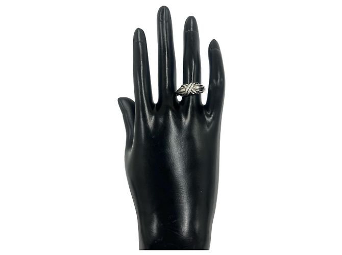 Tiffany & Co Anello Tiffany Vintage Signature Band Ring Argento - vista 2