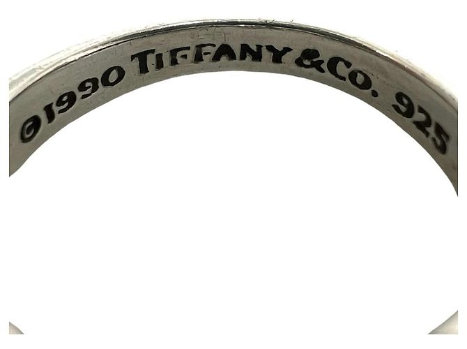 Tiffany & Co Anello Tiffany Vintage Signature Band Ring Argento - vista 3