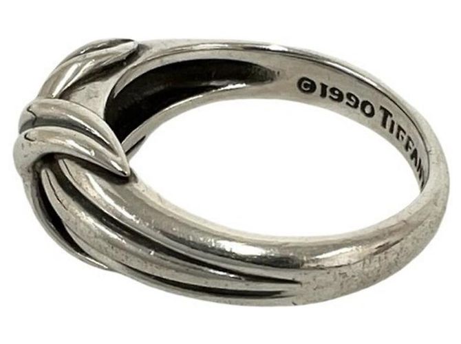 Tiffany & Co Anello Tiffany Vintage Signature Band Ring Argento - vista 4
