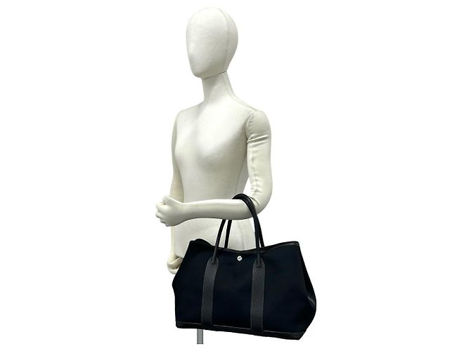 Hermès Borsa Hermes Garden Party PM Nero - vista 2