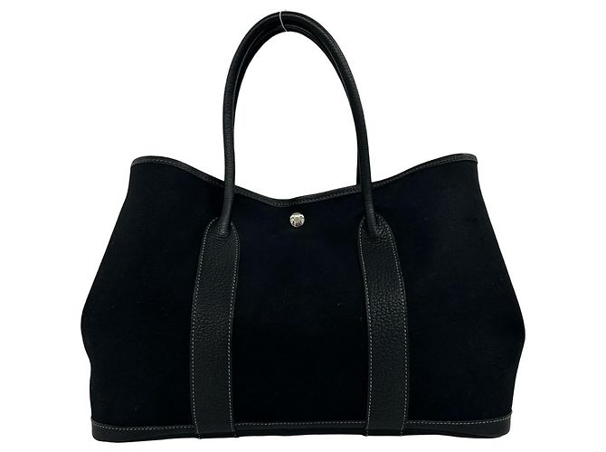 Hermès Borsa Hermes Garden Party PM Nero - vista 3