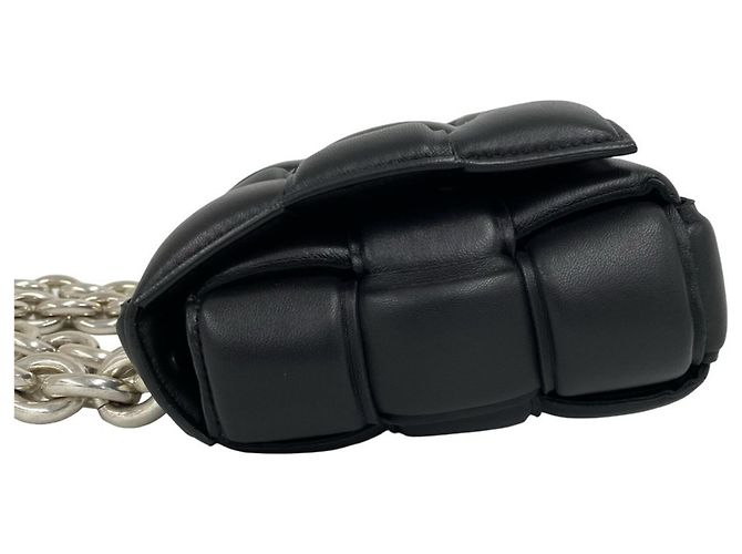 Sac à épaule en cuir Bottega Veneta Padded Cassette avec chaîne Noir - vue 5