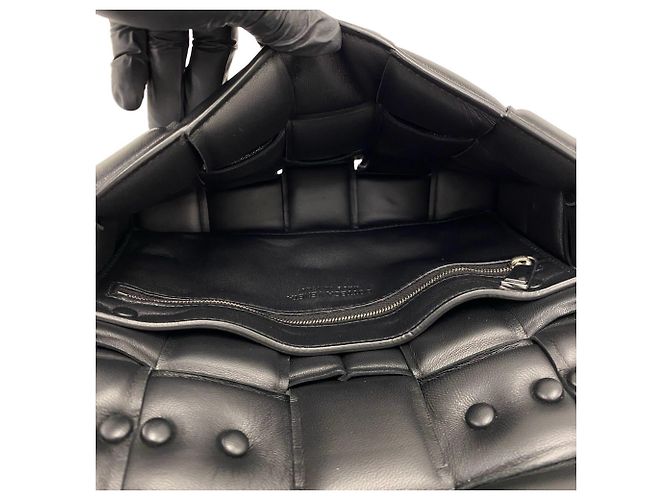 Sac à épaule en cuir Bottega Veneta Padded Cassette avec chaîne Noir - vue 9