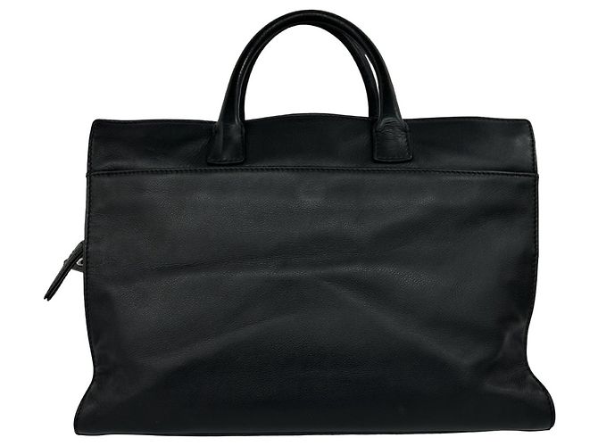 Chanel Coco Mark Handtasche aus Leder Schwarz - Ansicht 3