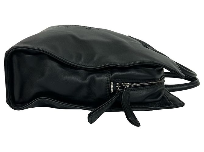Chanel Coco Mark Handtasche aus Leder Schwarz - Ansicht 6