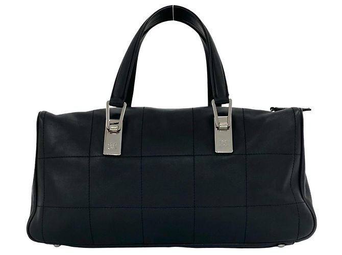 Mini borsa Boston Chanel in pelle nera Nero - vista 3